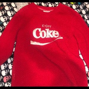cola vintage faux fur sweater